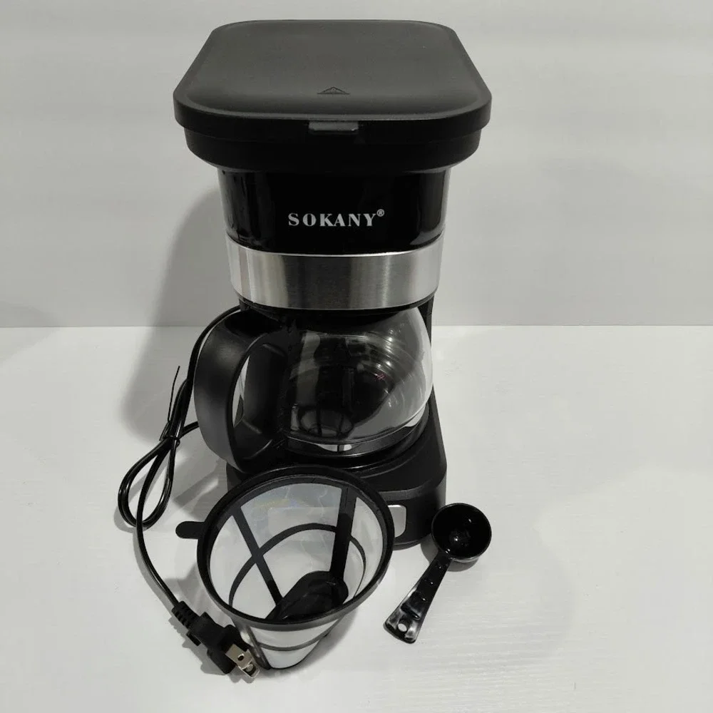 Sokany  Black And Silver 750ml Coffee Maker